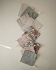 Muslin Cotton Washcloth | Pastel Blooms Combo