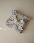 Muslin Cotton Washcloth | Blue Check