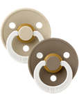 BIBS Pacifier Glow Colour | Vanilla/Dark Oak