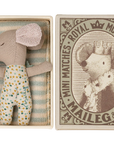Sleepy/Wakey Baby Mouse in Matchbox | Blue