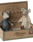 Grandma and Grandpa Mice in Cigarbox