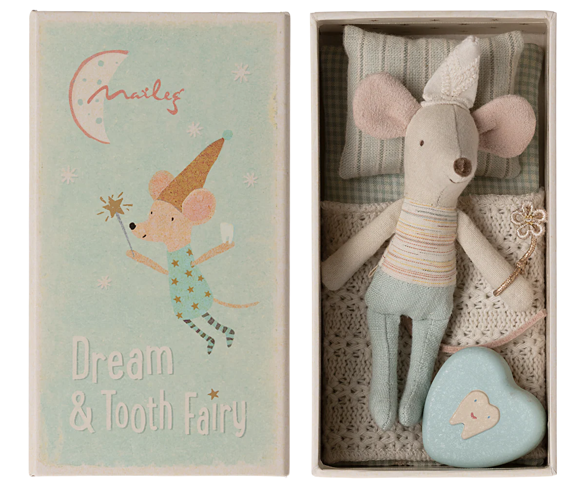 Maileg Tooth Fairy Mouse in Matchbox | Little Brother