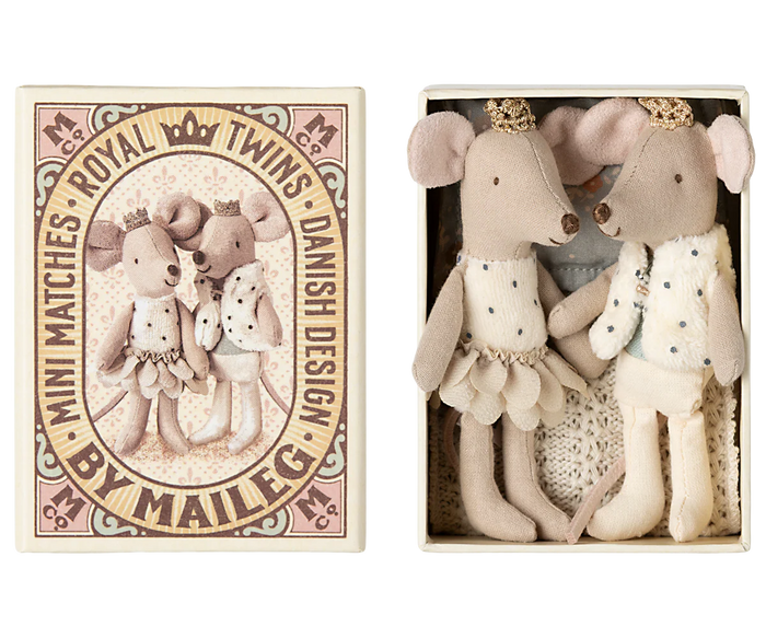 Maileg Royal Twin Mice | Little Sister & Brother