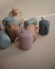 Silicone Training Cup & Straw | Soft Lilac