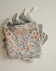 Muslin Cotton Washcloth | Pastel Blooms Combo