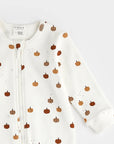 Pumpkin Print on Off-White Sleeper