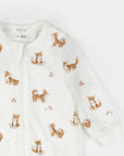Corgi Print on Off-White Sleeper