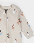 Ballerina Print on Cream Sleeper