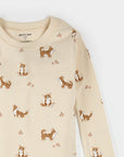 Corgi Print on Antique White PJ Set