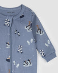 Cozy Winter Accessories Print on Blue Sleeper