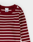 Scarlet Red Striped Thermal PJ Set