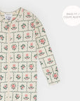 Orchard Blooms on Antique White Convertible LunaKnit Sleeper