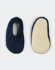 Navy Ribbed Swim Slippers
