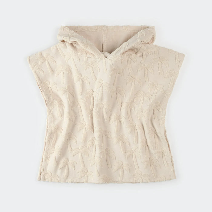 Petit Lem Palm Trees on Beige Beach Poncho