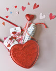 Love Heart Glitter Clips
