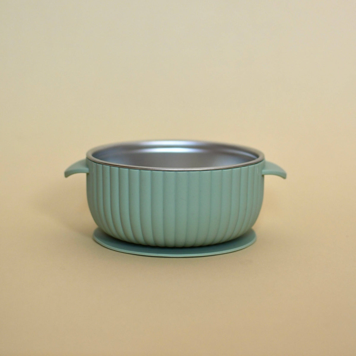Stainless & Silicone Bowl | Sage