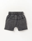 Acid Wash Raw Edge Harem Short