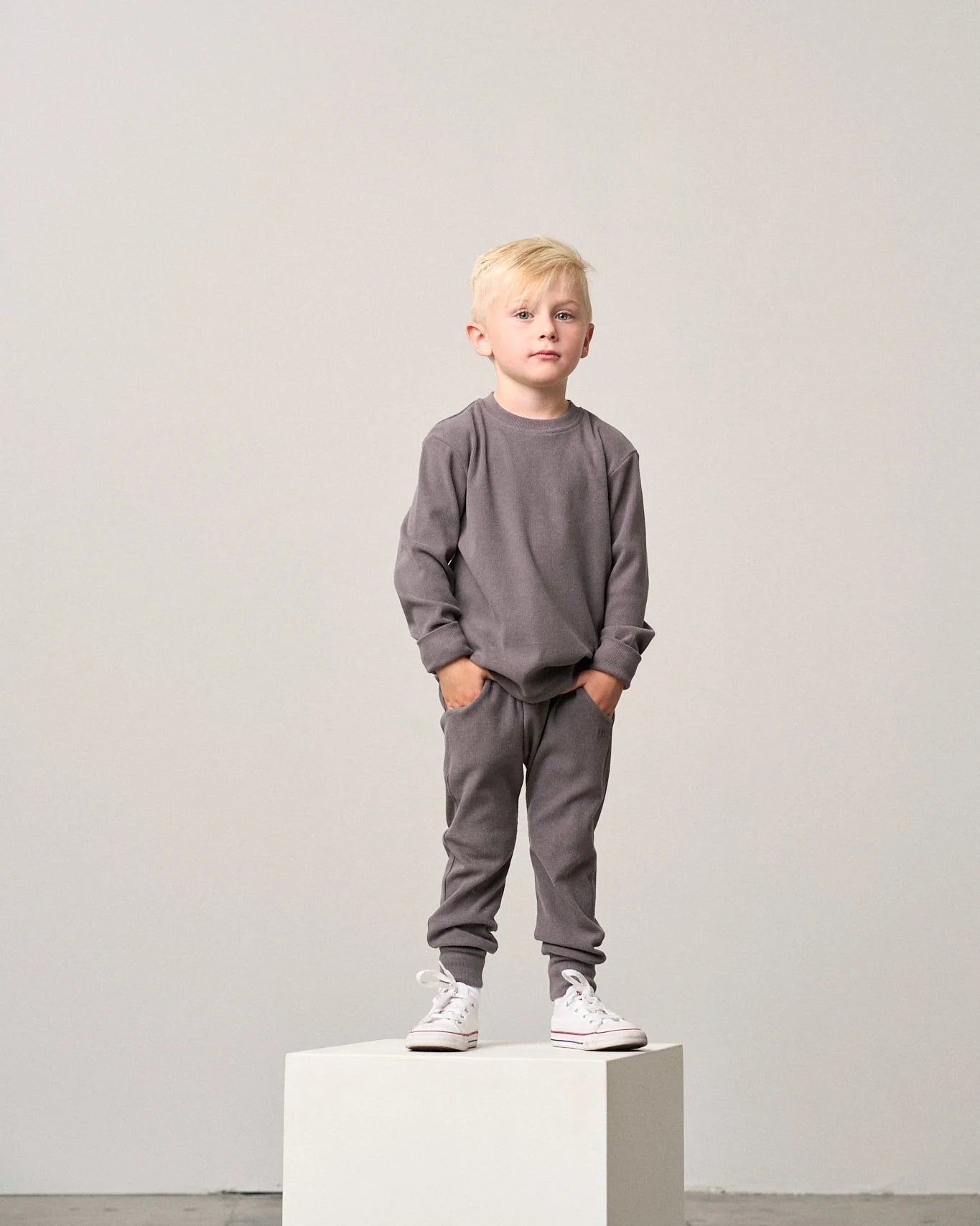 Ribbed Jogger | Graphite