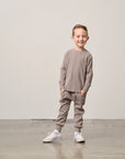 Ribbed Jogger | Mushroom