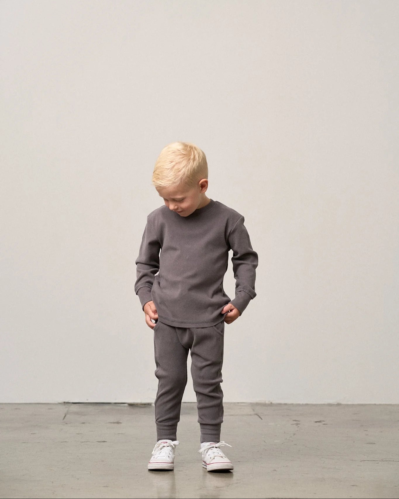 Ribbed Jogger | Graphite