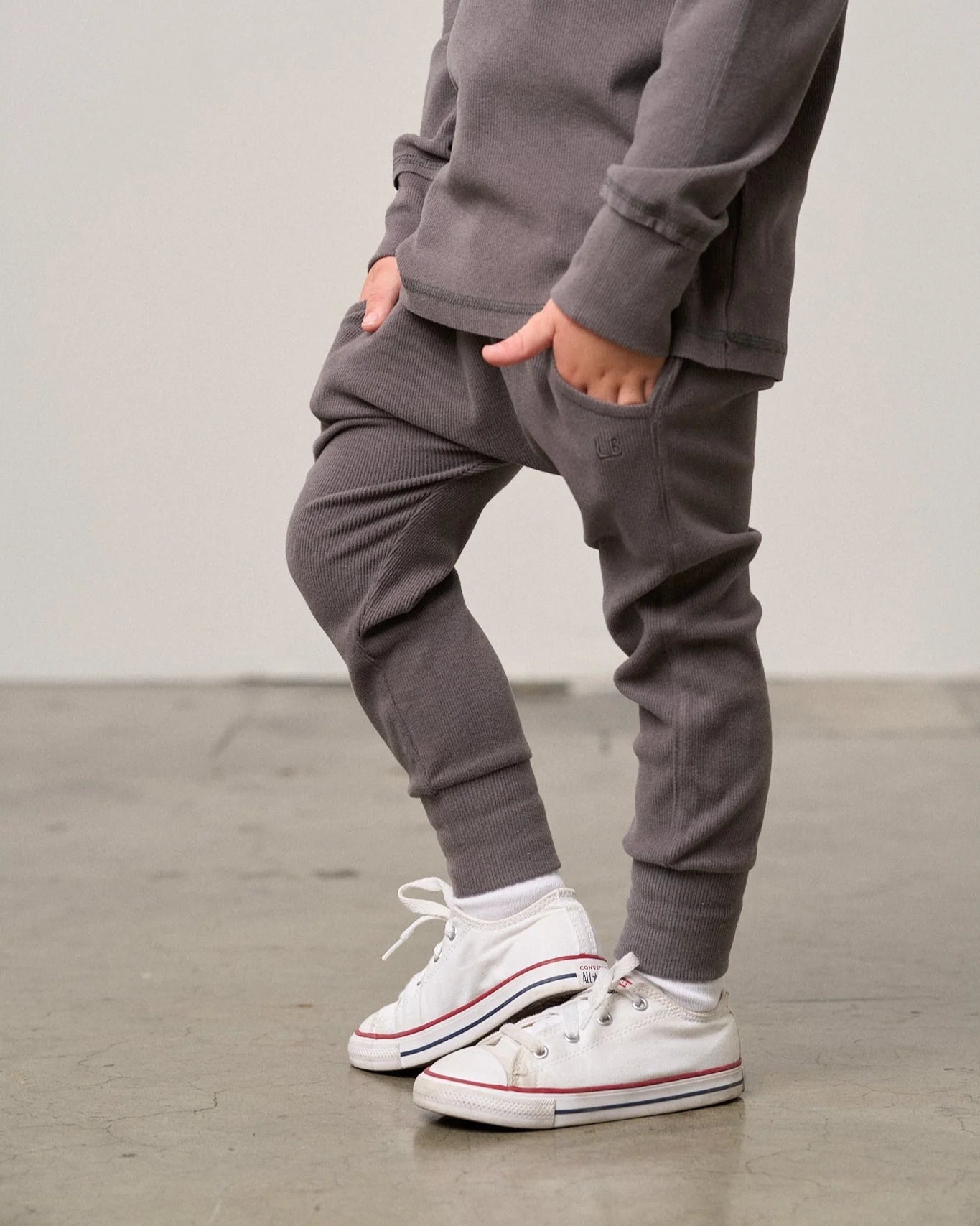 Ribbed Jogger | Graphite