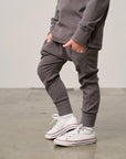 Ribbed Jogger | Graphite