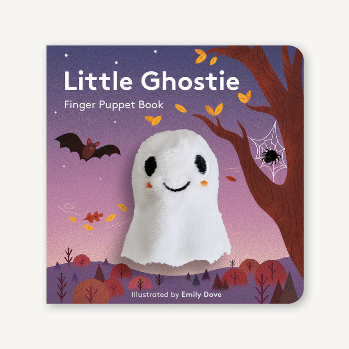 Little Ghostie: Finger Puppet Book cover with a plush ghost finger puppet
