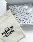 Soft Foam Magnetic Letters & Symbols | Milky White