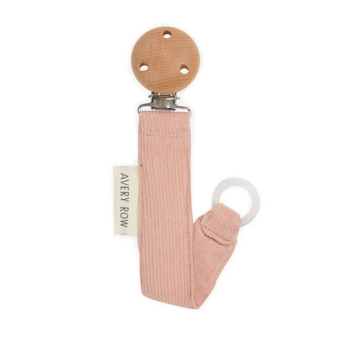 Pacifier Clip | Pink Corduroy