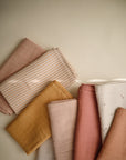 Organic Cotton Muslin Swaddle Blanket | Rose Vanilla