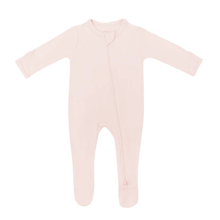 Zippered Footie | Blush