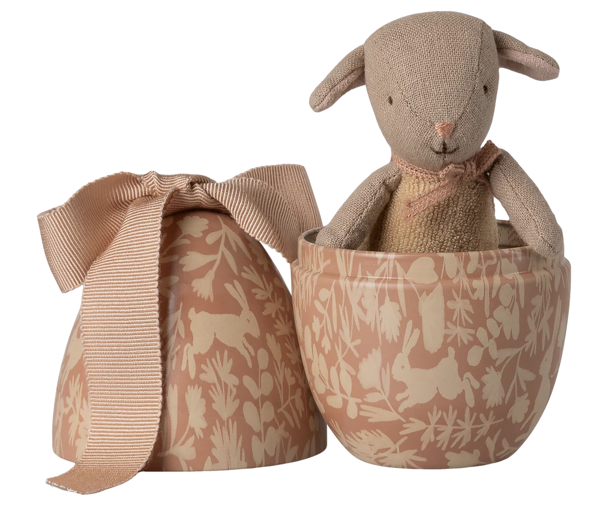 Maileg Small Easter Egg with Micro Lamb | Powder
