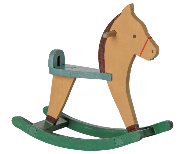 Maileg Light Brown Rocking Horse | Mouse