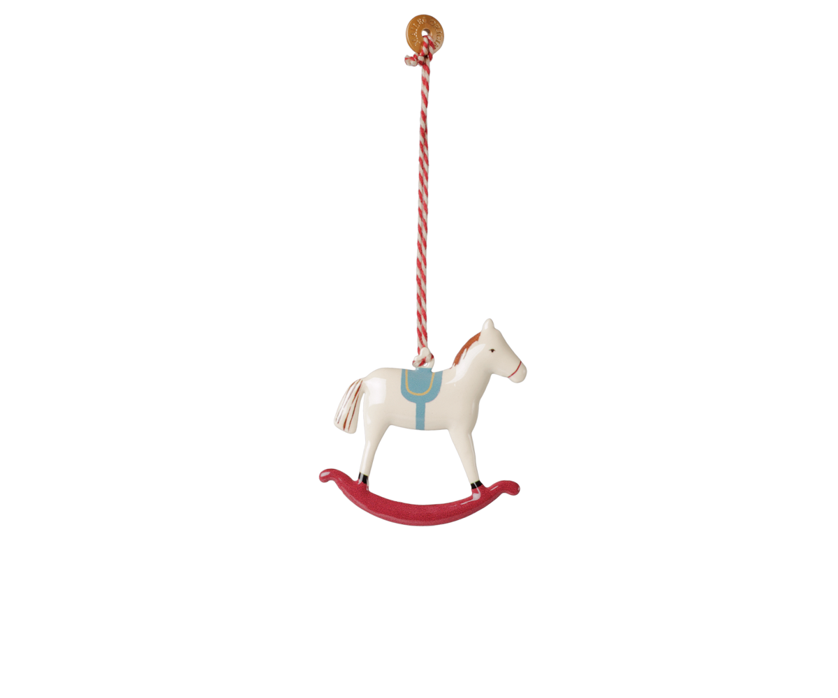 Maileg Rocking Horse Ornament | Red - product shot