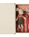 Little Sister & Brother In Book | Christmas Twin Mice