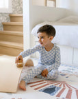 Two-Piece Bamboo Pajamas | Blue Check