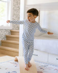 Two-Piece Bamboo Pajamas | Blue Check