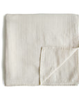 Organic Cotton Muslin Swaddle Blanket | Fog