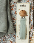 Pacifier Clip | Blue Corduroy