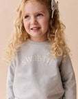 Organic Cotton Mimi Sweatshirt | Dawn Blue Sweetie