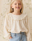 Organic Cotton Muslin Amira Blouse | Vintage Ditsy