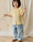 Organic Cotton Muslin Alora Top | Sunshine