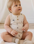 Organic Cotton Archie Playsuit | Sailing Day