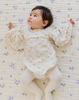 Organic Cotton Muslin Frannie Playsuit | Molly Blue