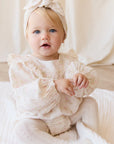 Organic Cotton Muslin Malia Playsuit | Emelia Pink