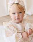 Organic Cotton Muslin Headband | Emelia Pink