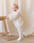 Organic Cotton Muslin Malia Playsuit | Emelia Pink