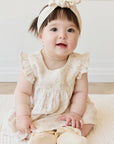 Organic Cotton Muslin Headband | Emelia Pink