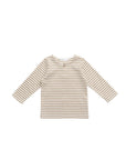 Pima Cotton Shae Top | Slim Stripe Brioche/Cloud