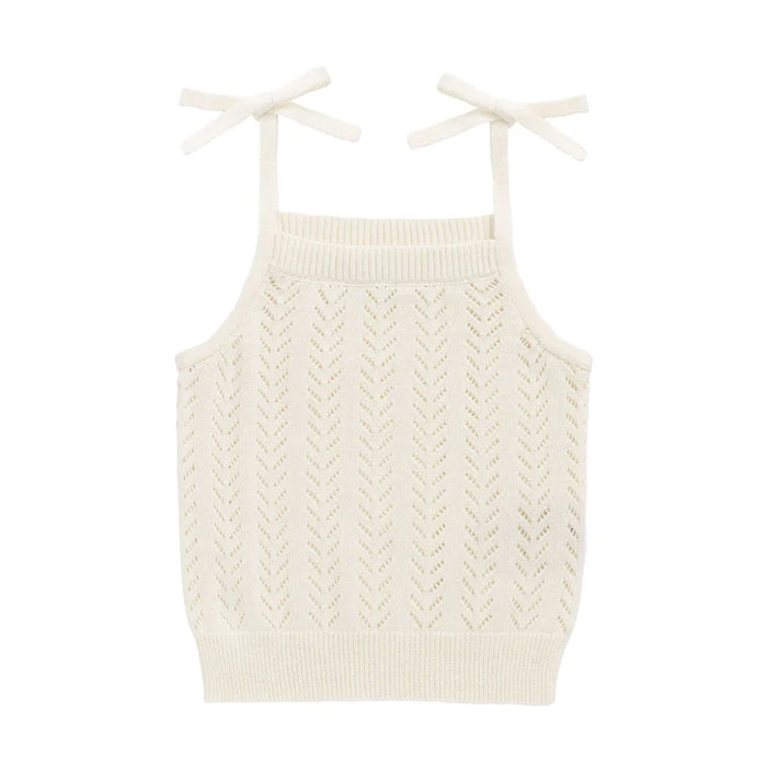 Jamie Kay Aria Knitted Singlet | Parchment